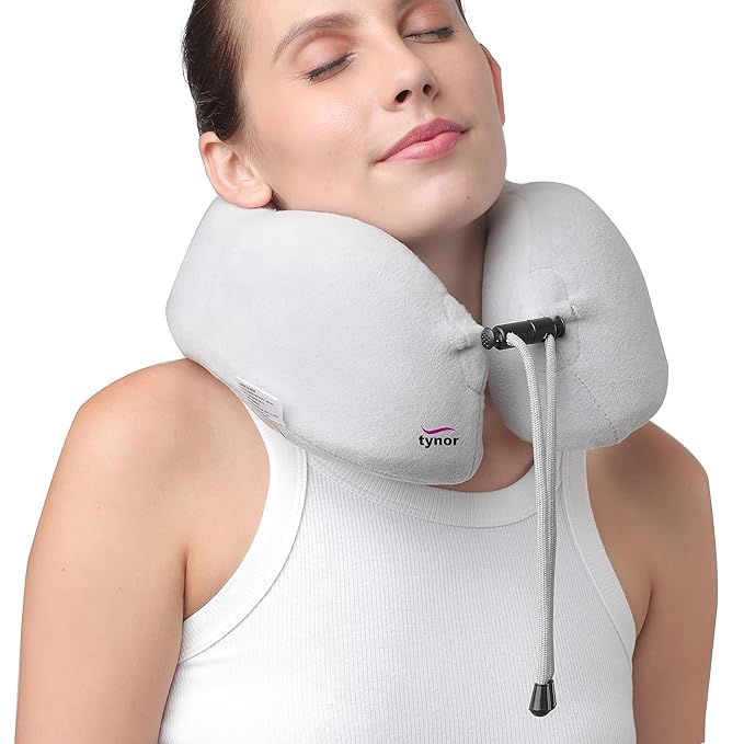 TYNOR Travel Neck Pillow for flight, car and bus travel support for neck
