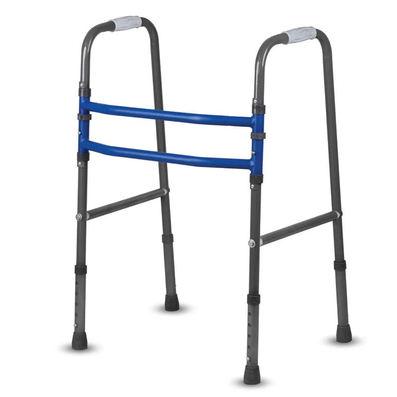 Vissco Medipedic Double Bar Walker with Push-Clip Folding