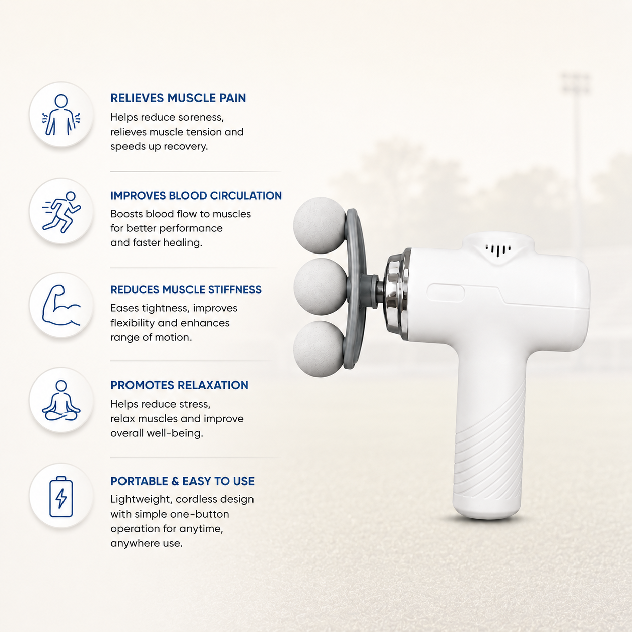 AUDITECH® Heavy Duty Handheld Massager Gun