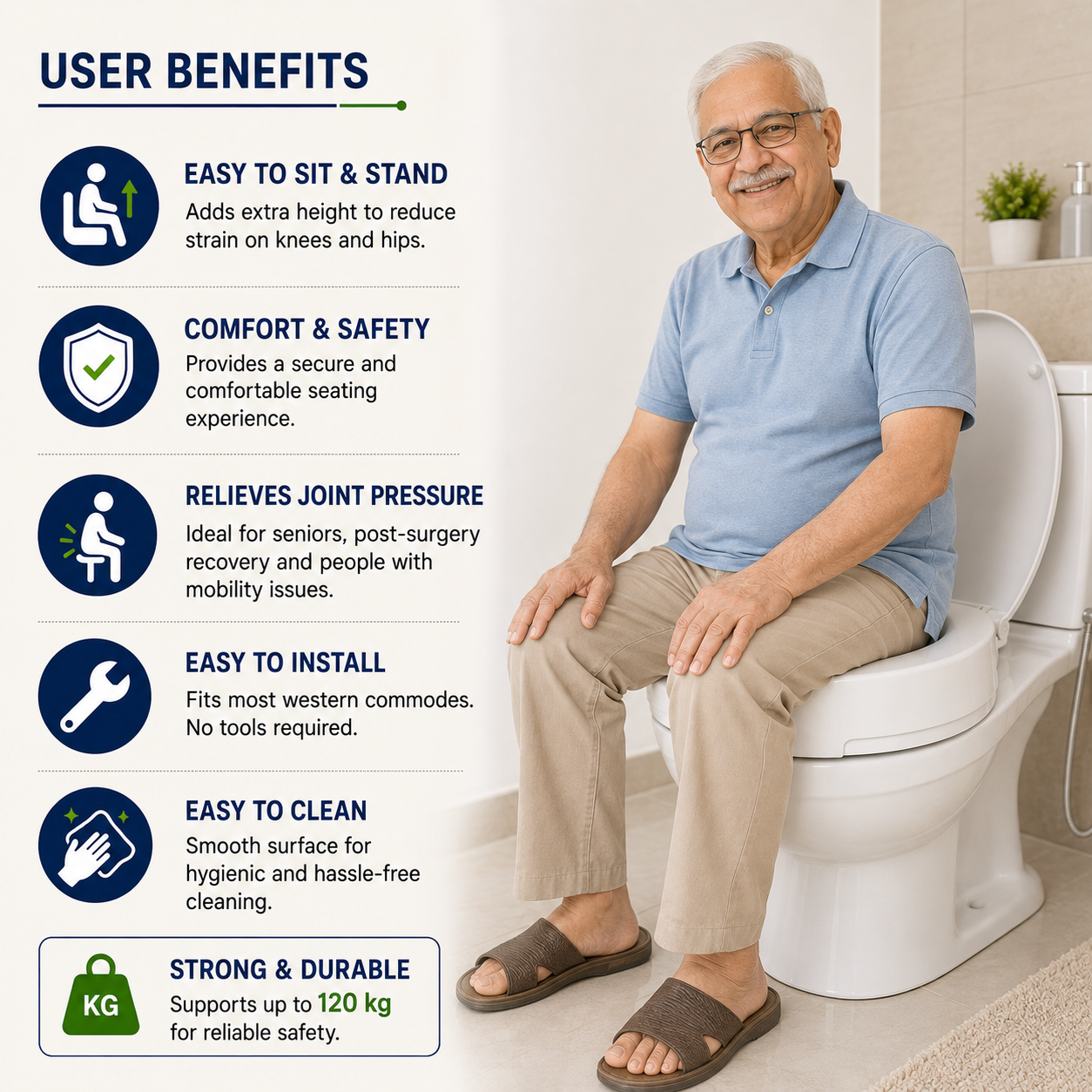 AUDITECH Commode Seat Height Raiser