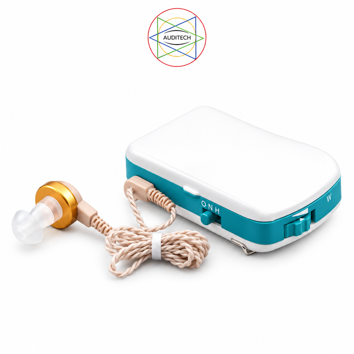 AUDITECH® 'F-16' - Pocket Ear Machine (White)