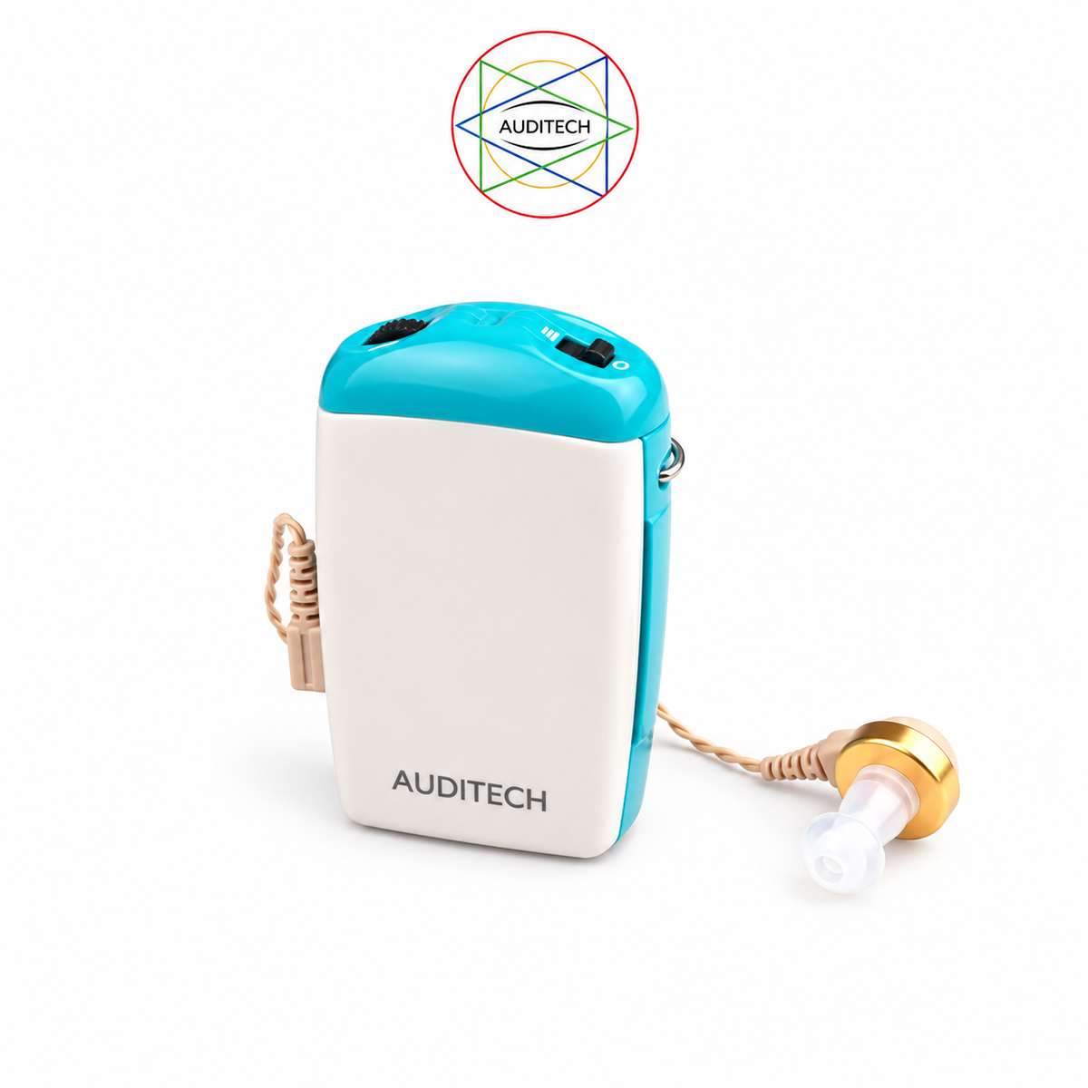 AUDITECH® pocket style wired hearing aid 'F-15'