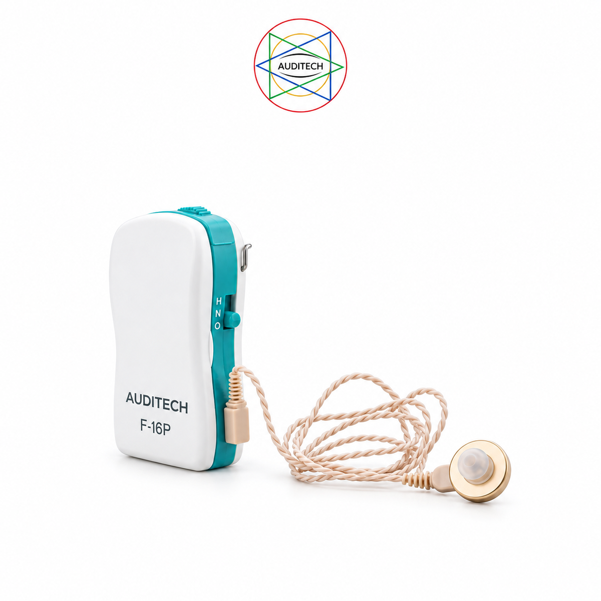 AUDITECH® 'F-16P' - Pocket Style Wired Hearing Aid Machine