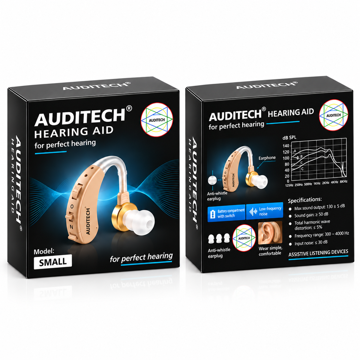AUDITECH 'SMALL'- Behind the ear hearing aid