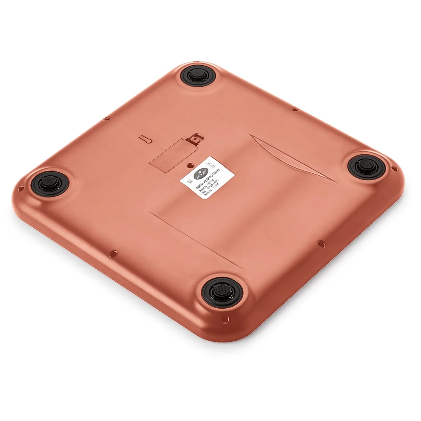 EASYCARE (German Tech.) Leather Look Fiber Body Digital Weighing Scale Weighing Scale  (Brown)
