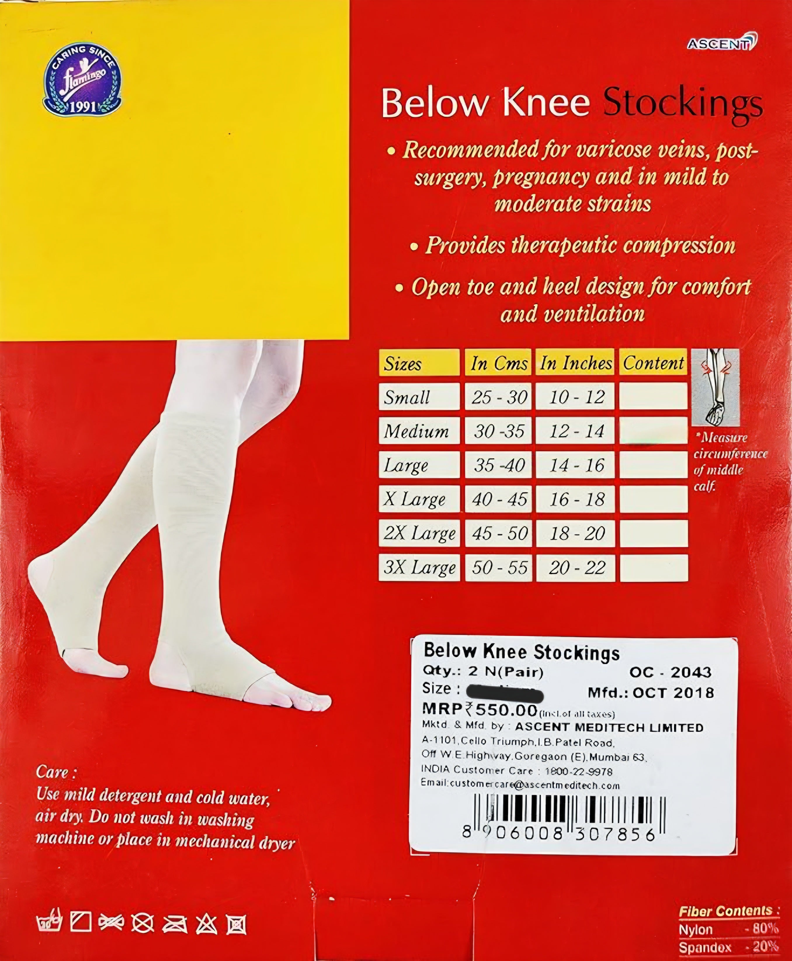 Flamingo Premium Below Knee Stockings