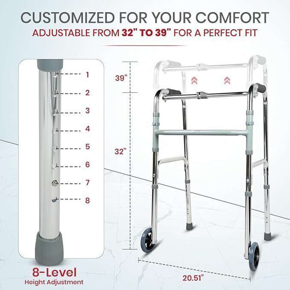 AGEasy Walker with wheels for seniors