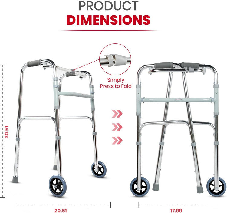 AGEasy Walker with wheels for seniors