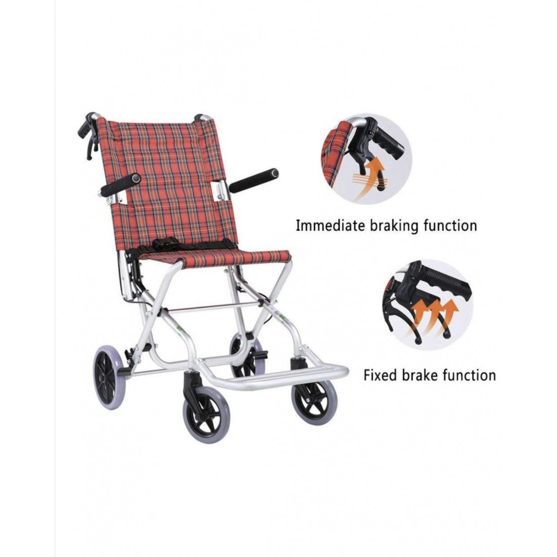 KARMA TV-30 foldable transit wheelchair lightweight aluminium frame (with carry bag)