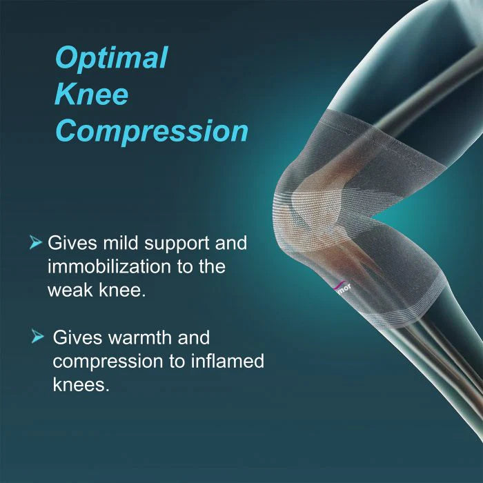 TYNOR Knee Cap (Comfeel) mild support nylon exterior premium knee cap for men and women