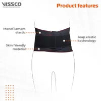 VISSCO PRO Lumboset Advance Belt, Back Support for Back Pain Relief, Disc Herniation, Posture Correction, Ergonomic Design, Breathable & Skin Friendly Material for Men & Women