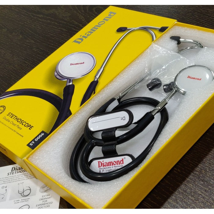 DIAMOND Double Chest Piece Stethoscope ST0006 for students, medical practitioners and doctors