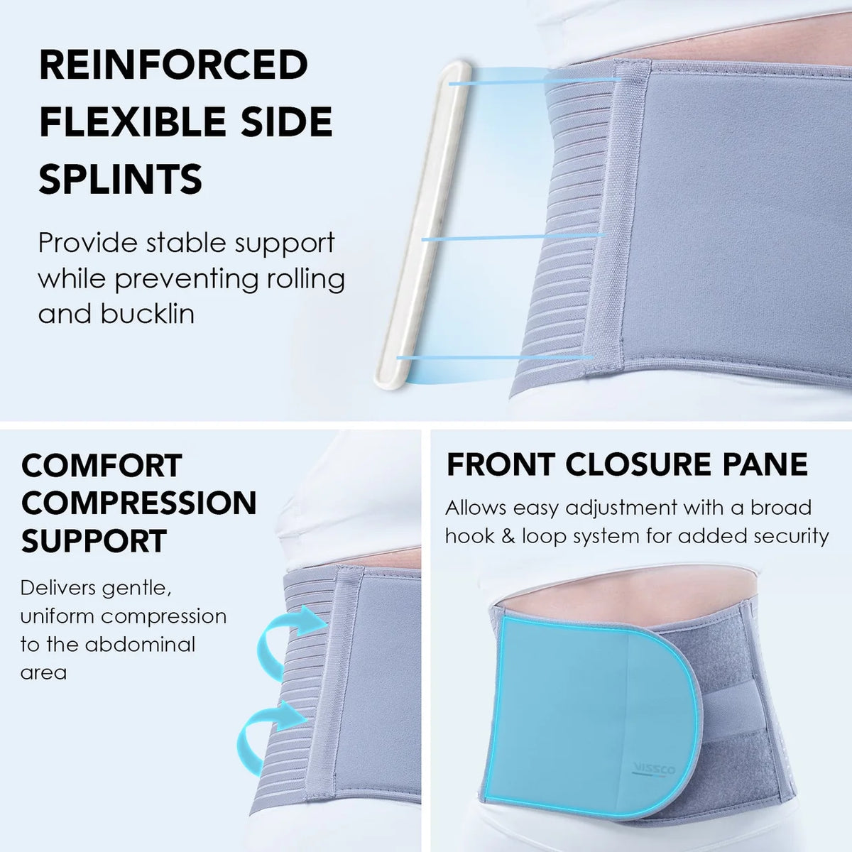 Vissco Abdominal Belt - 8-inch