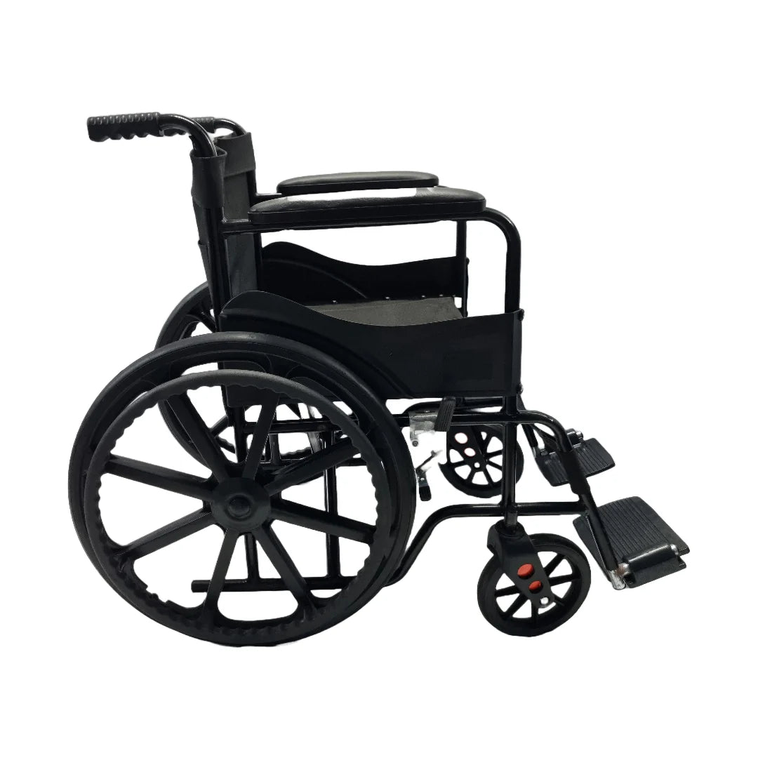 AUDITECH foldable wheelchair with mag wheels for home use, suitable for all adults