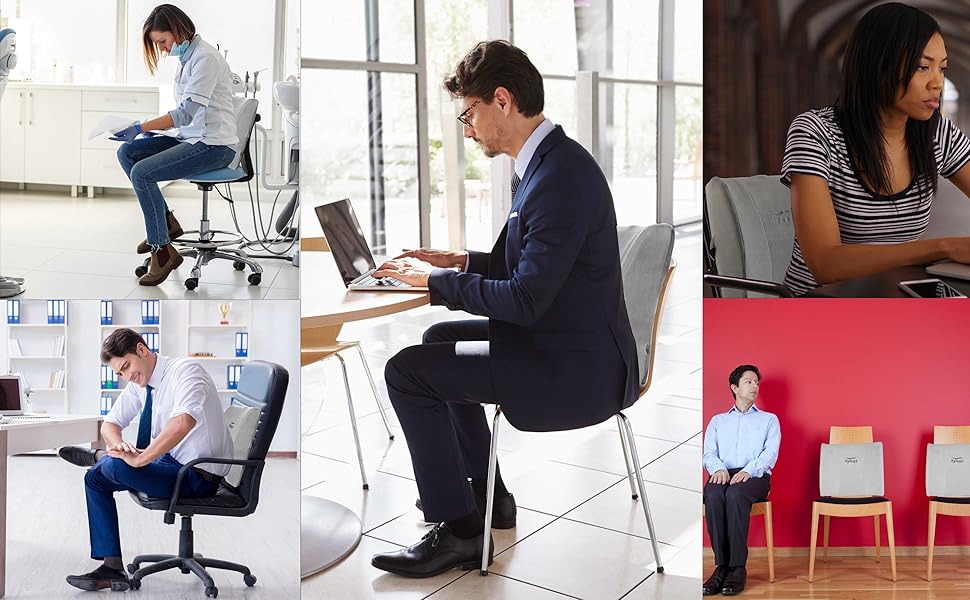TYNOR Lumbo back rest for lower back support, comfortable sitting position for office and car. Ideal for all ages