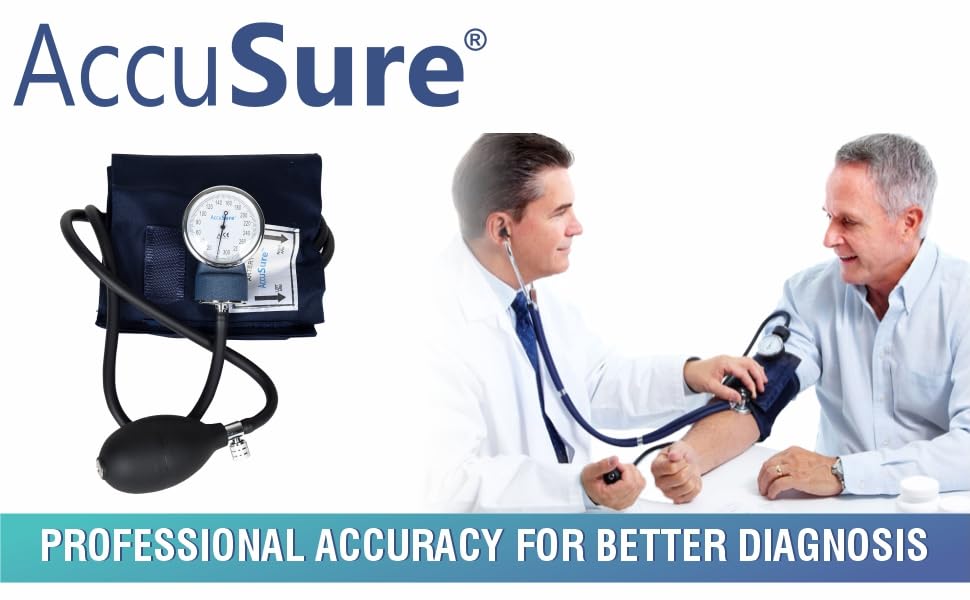 AccuSure Aneroid Arm Sphygmomanometer BP Monitor