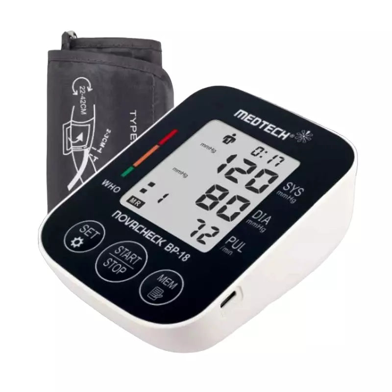 Medtech Digital Blood Pressure Monitors LED Display, Novacheck BP18