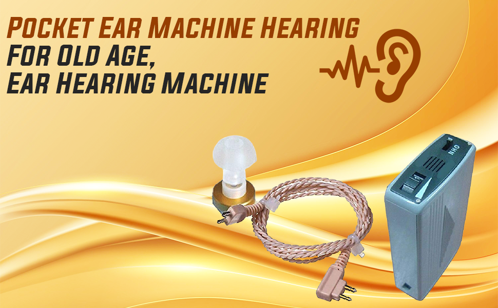 AUDITECH wired pocket style hearing amplifier 'POWERSOUND' for single ear