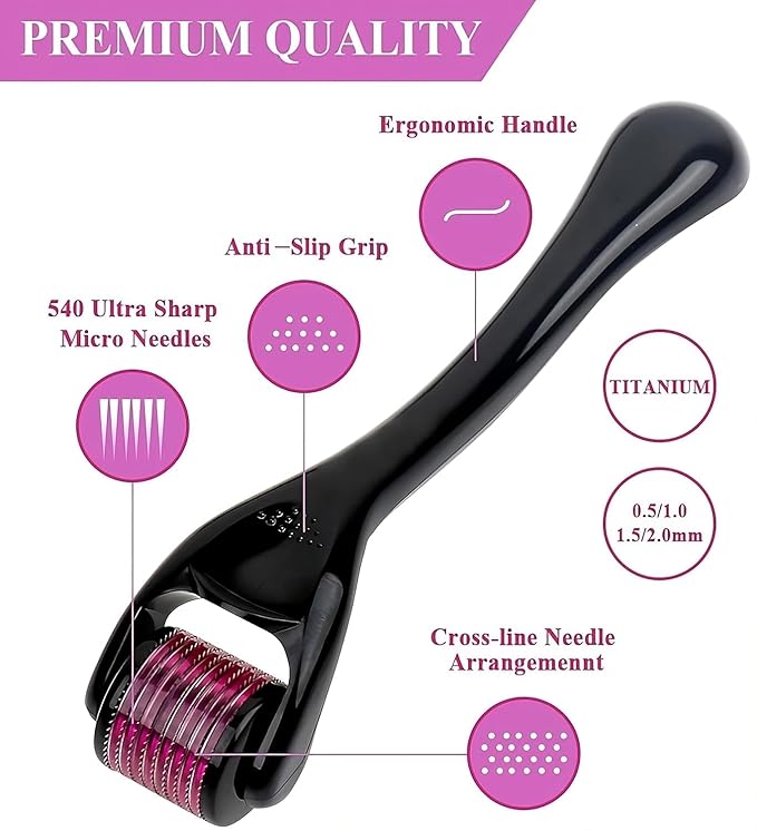 AUDITECH Derma Roller 0.5mm for Hair Growth & Skin Care