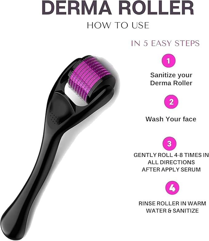 AUDITECH Derma Roller 0.5mm for Hair Growth & Skin Care