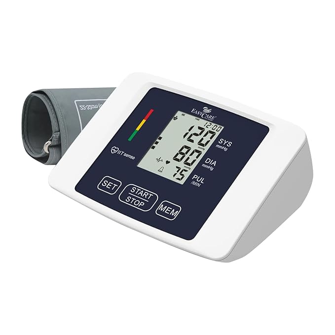 EASYCARE German Tech Fully Automatic Digital Blood Pressure Monitor with USB Power Supply - Accurate and Convenient BP Monitoring (EC-9000)