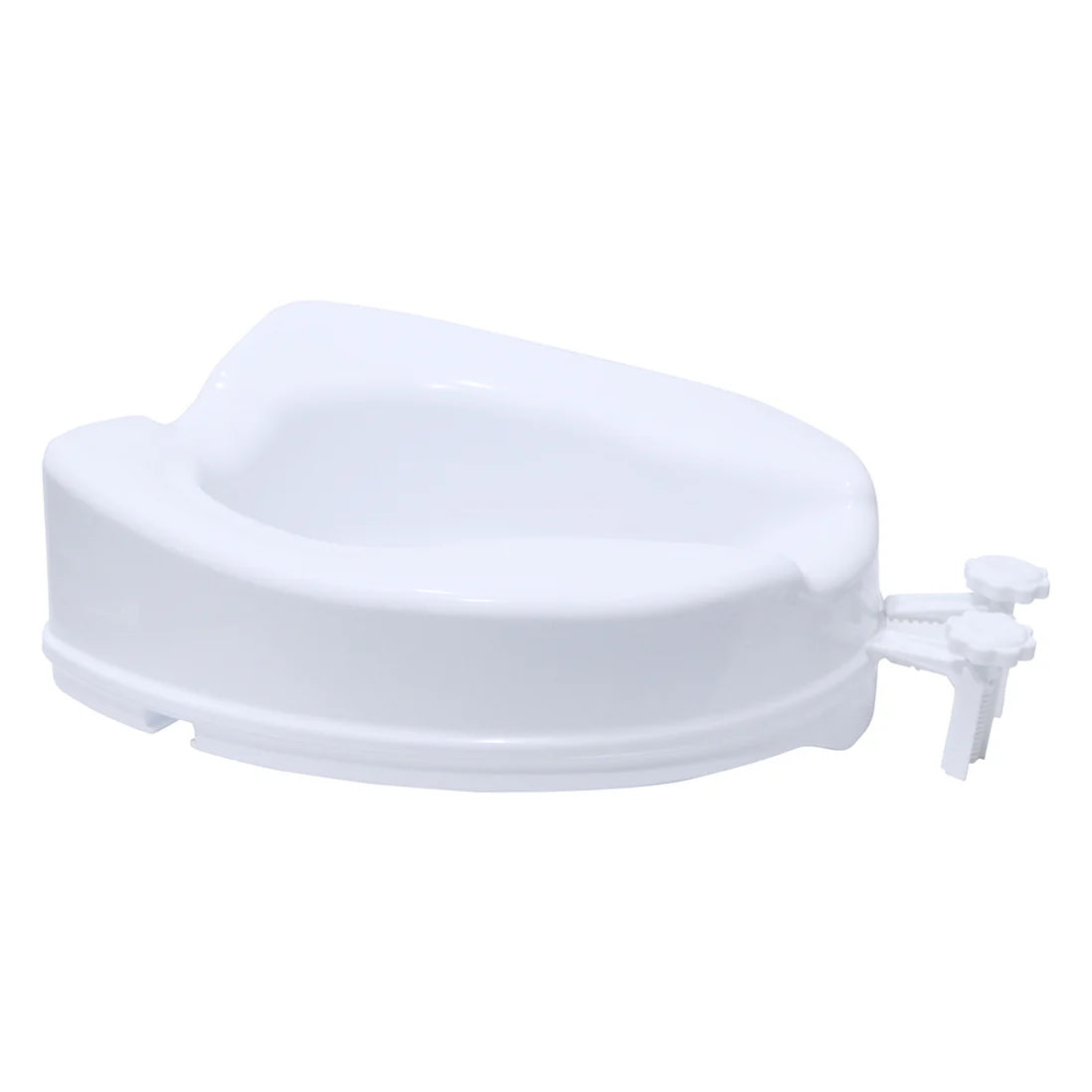 EasyCare Toilet seat height raiser with safe locks for western commode ideal for elderly and injured people.