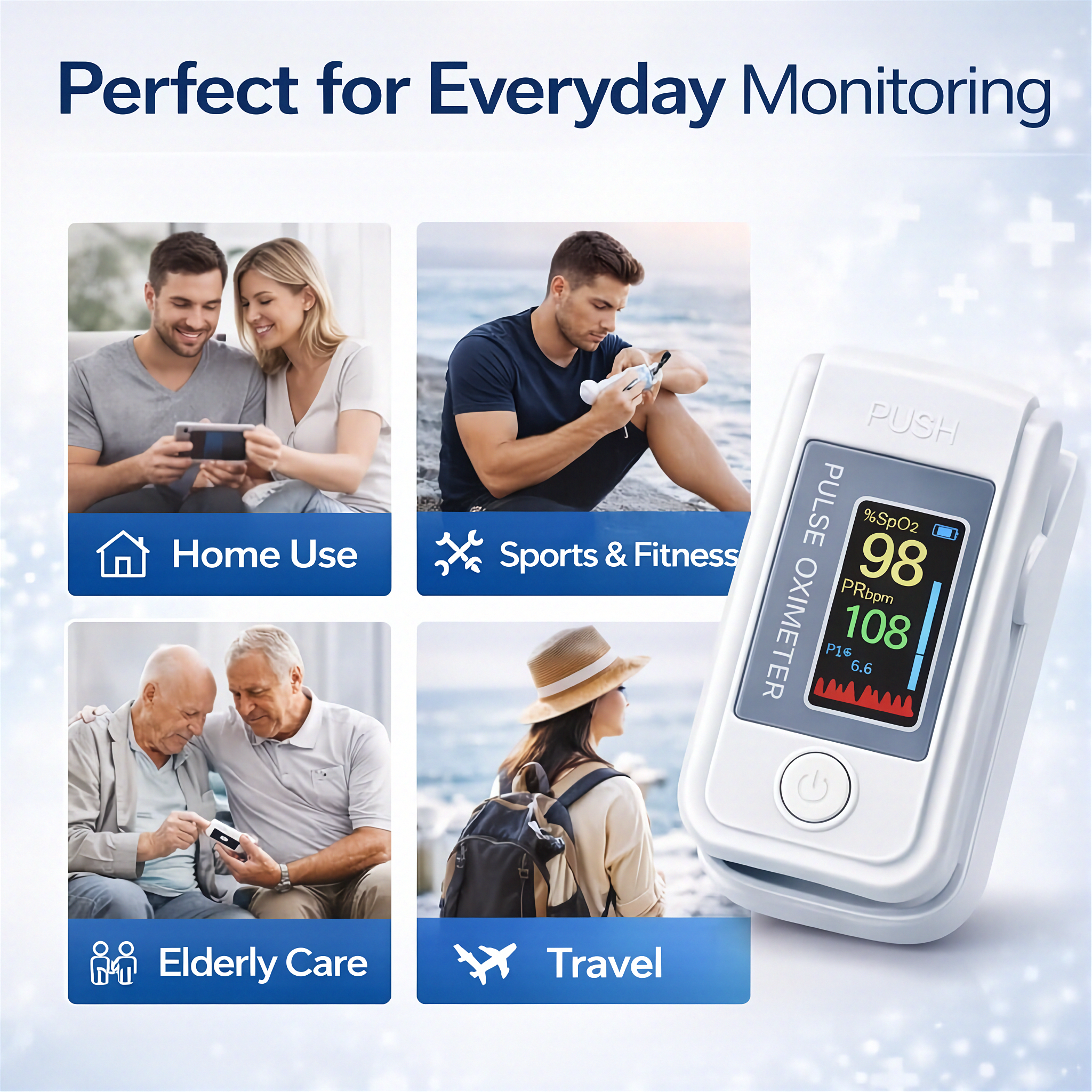 AUDITECH® Pulse Oximeter (SPO2 and Pulse Monitor)