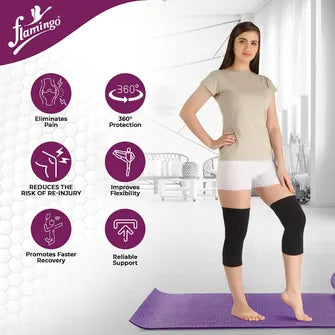 Flamingo Knee cap support, premium quality elastic cloth for better grip (unisex)