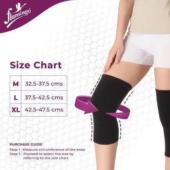 Flamingo Knee cap support, premium quality elastic cloth for better grip (unisex)