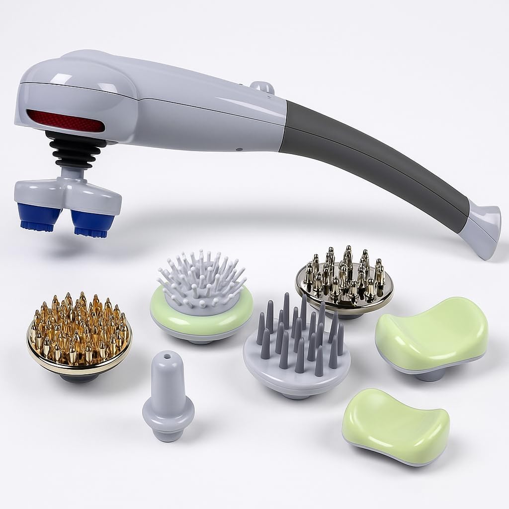 MAXTOP Magic Body Massage Machine with 7 Heads, Good for Neck, Back and whole body