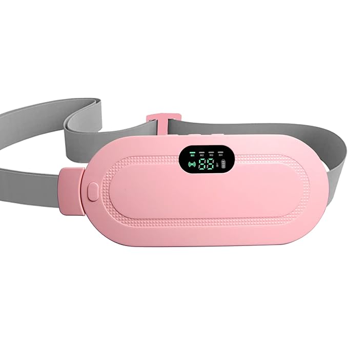 AUDITECH Portable Cordless Heating Pad and massager for Menstrual Cramps Relief