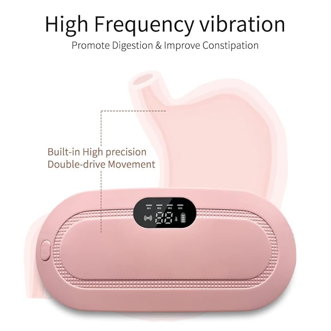 AUDITECH Portable Cordless Heating Pad and massager for Menstrual Cramps Relief