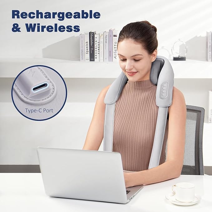 MAXTOP Neck and Shoulder Massager for Cervical Pain Relief