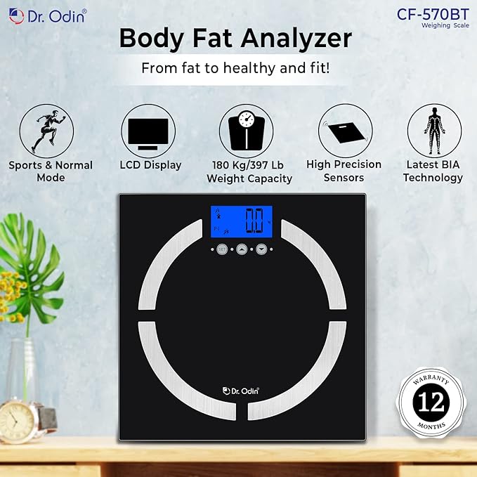 Dr. Odin CF-570BT Digital Body Fat Analyzer (BMI) weight machine