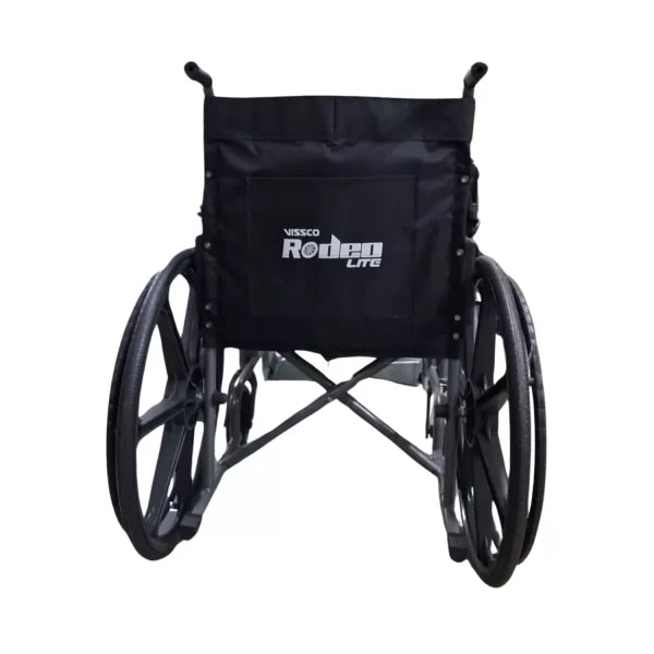 Vissco Rodeo Lite Wheelchair with Mag Wheels for indoor and outdoor use with upto 100kg weight bearing capacity