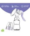 Perfecxa manual massage breast pump VHS-0290 for home and clinic use with BPA free attachments.