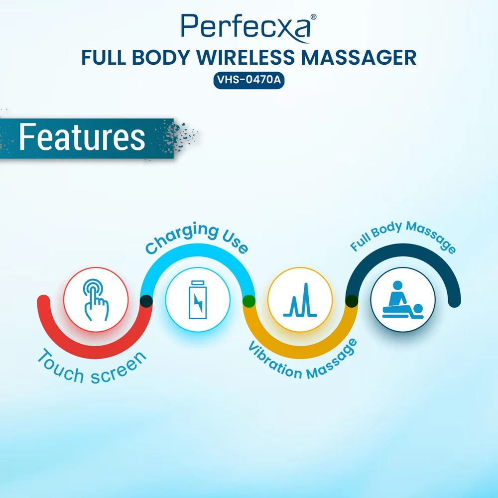 PERFECXA wireless body massager for all body part application, muscle pain relief