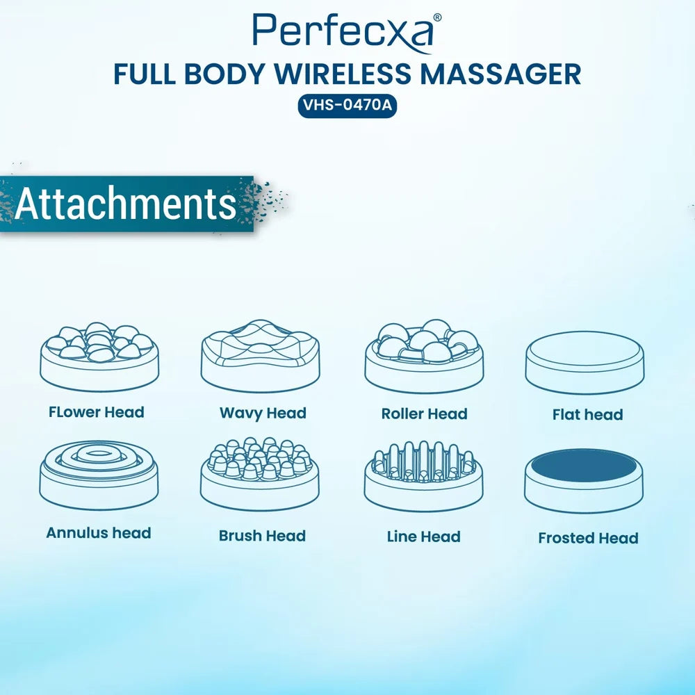 PERFECXA wireless body massager for all body part application, muscle pain relief