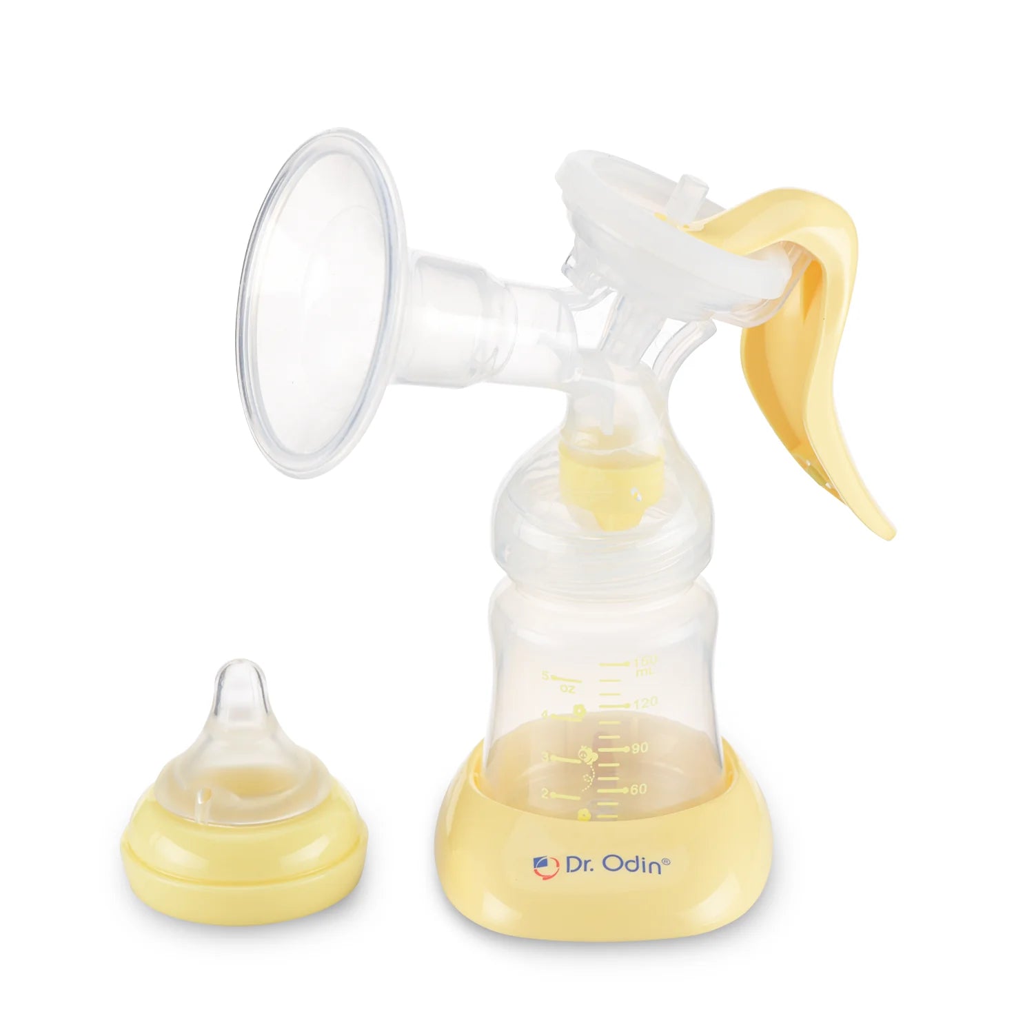 Dr. Odin Manual Breast pump for feeding mothers. BPA free silicone attachments.